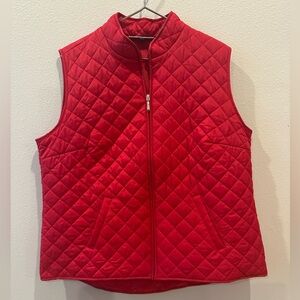 Quilted Red Vest